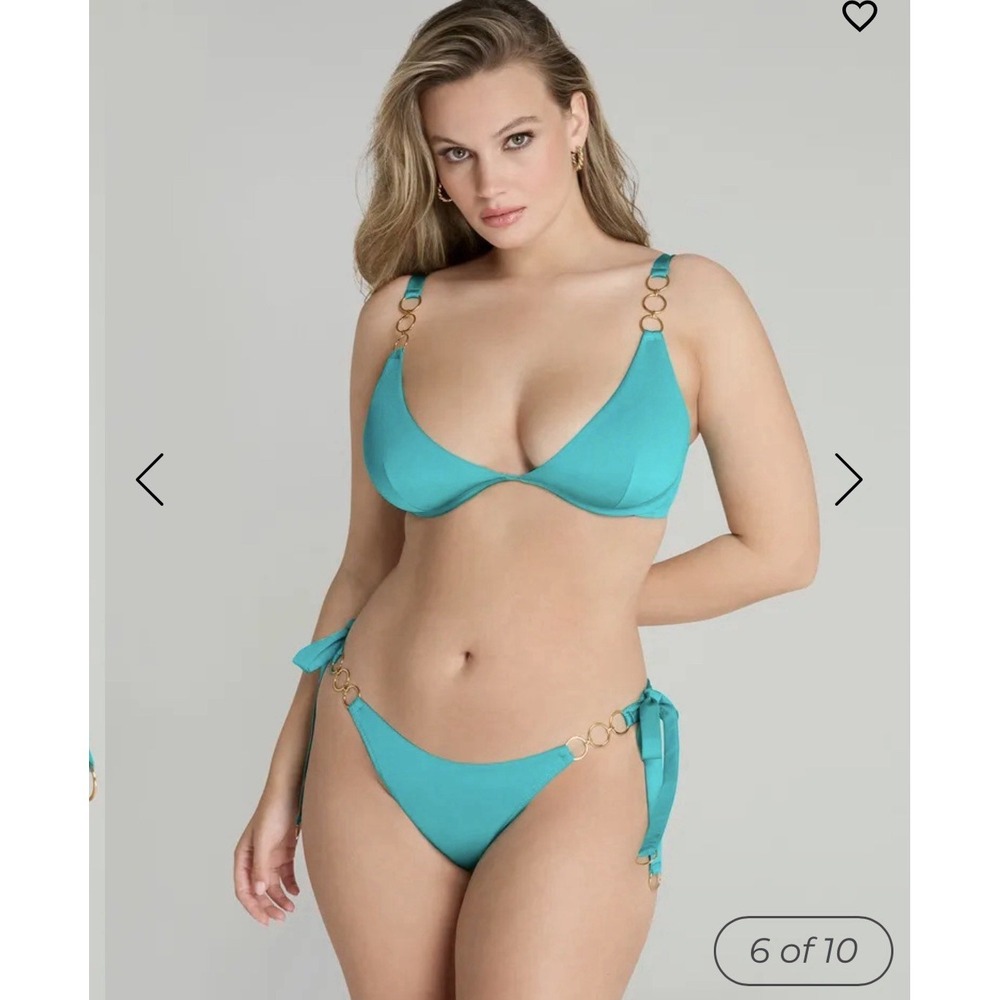 Agent Provocateur Anastacia Teal Bikini Set 34B/3